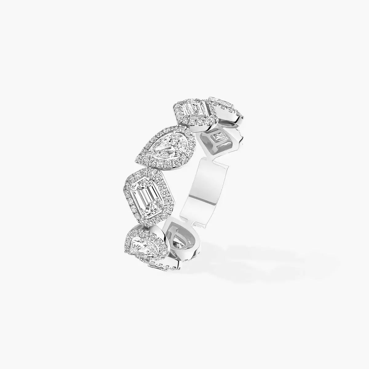 [Amore]Diamond Wedding Ring My Twin
