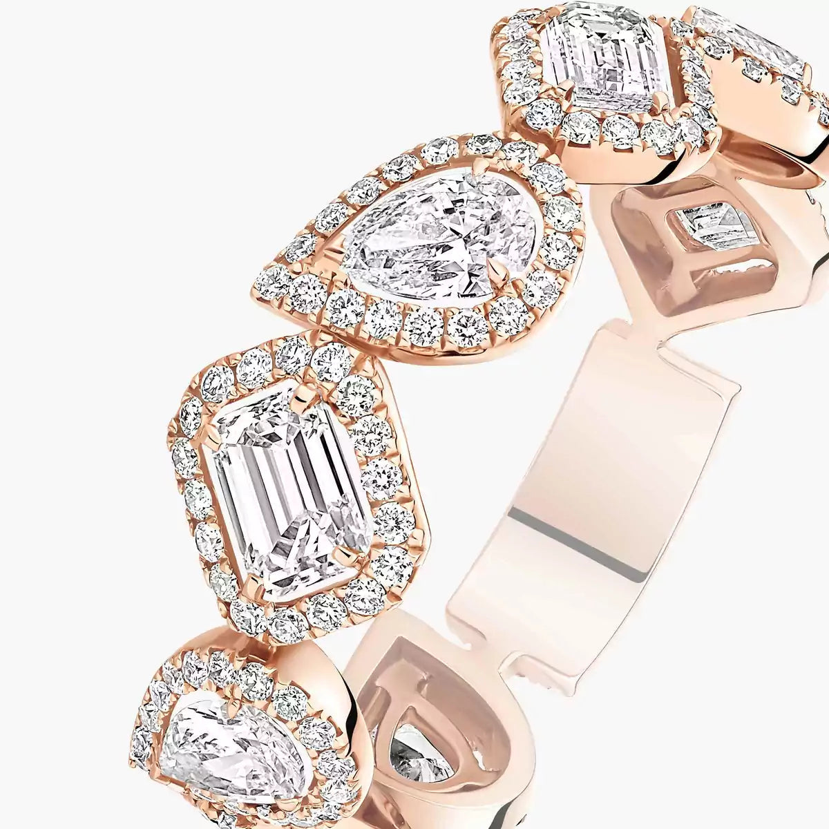 [Amore]Diamond Wedding Ring My Twin