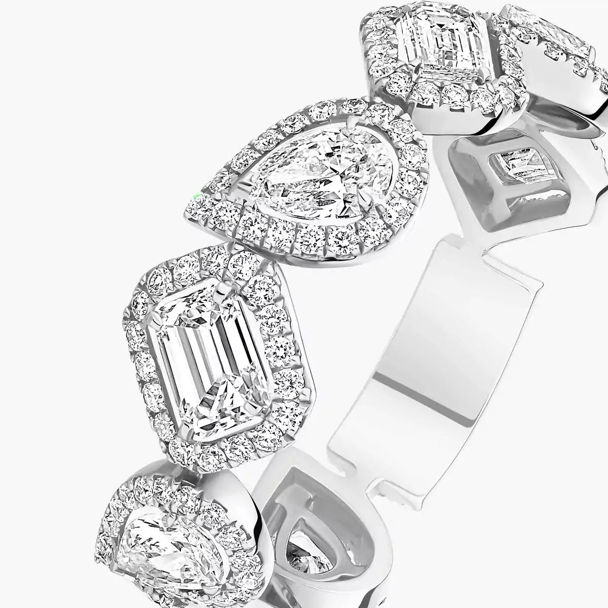 [Amore]Diamond Wedding Ring My Twin
