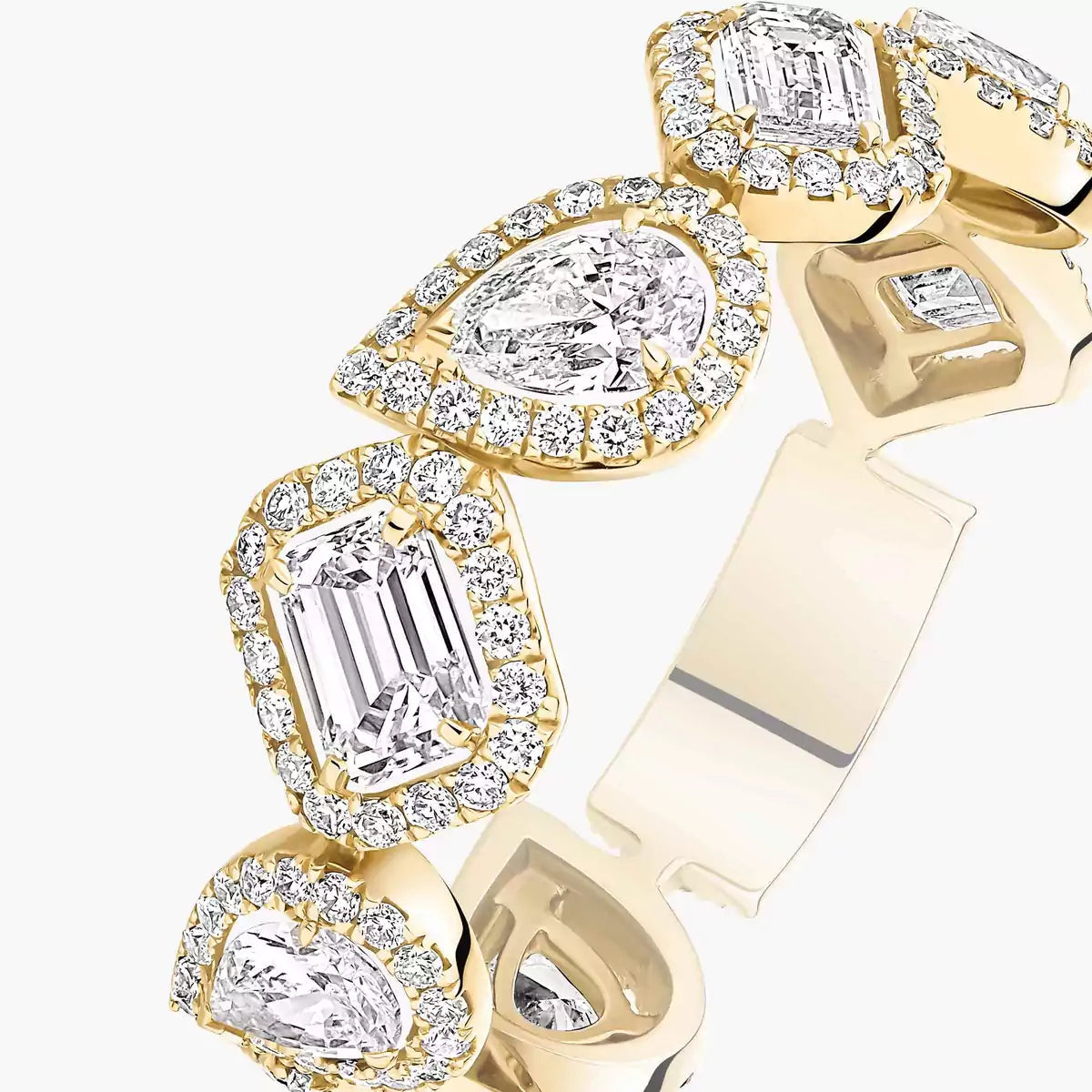 [Amore]Diamond Wedding Ring My Twin