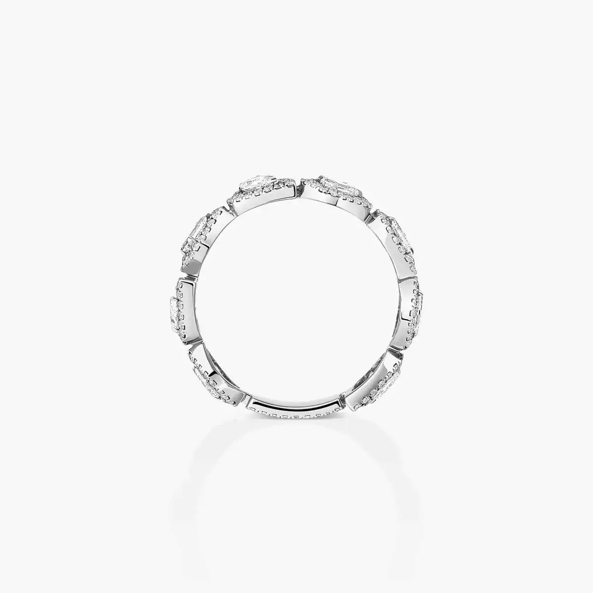 [Amore]Diamond Wedding Ring My Twin