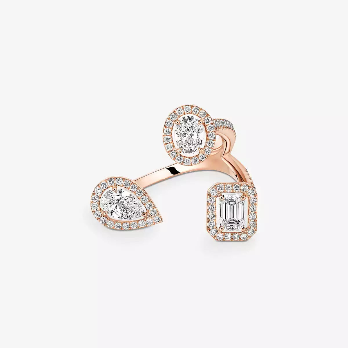[[Amore] Diamond Ring 0,25ct My Twin Trilogy