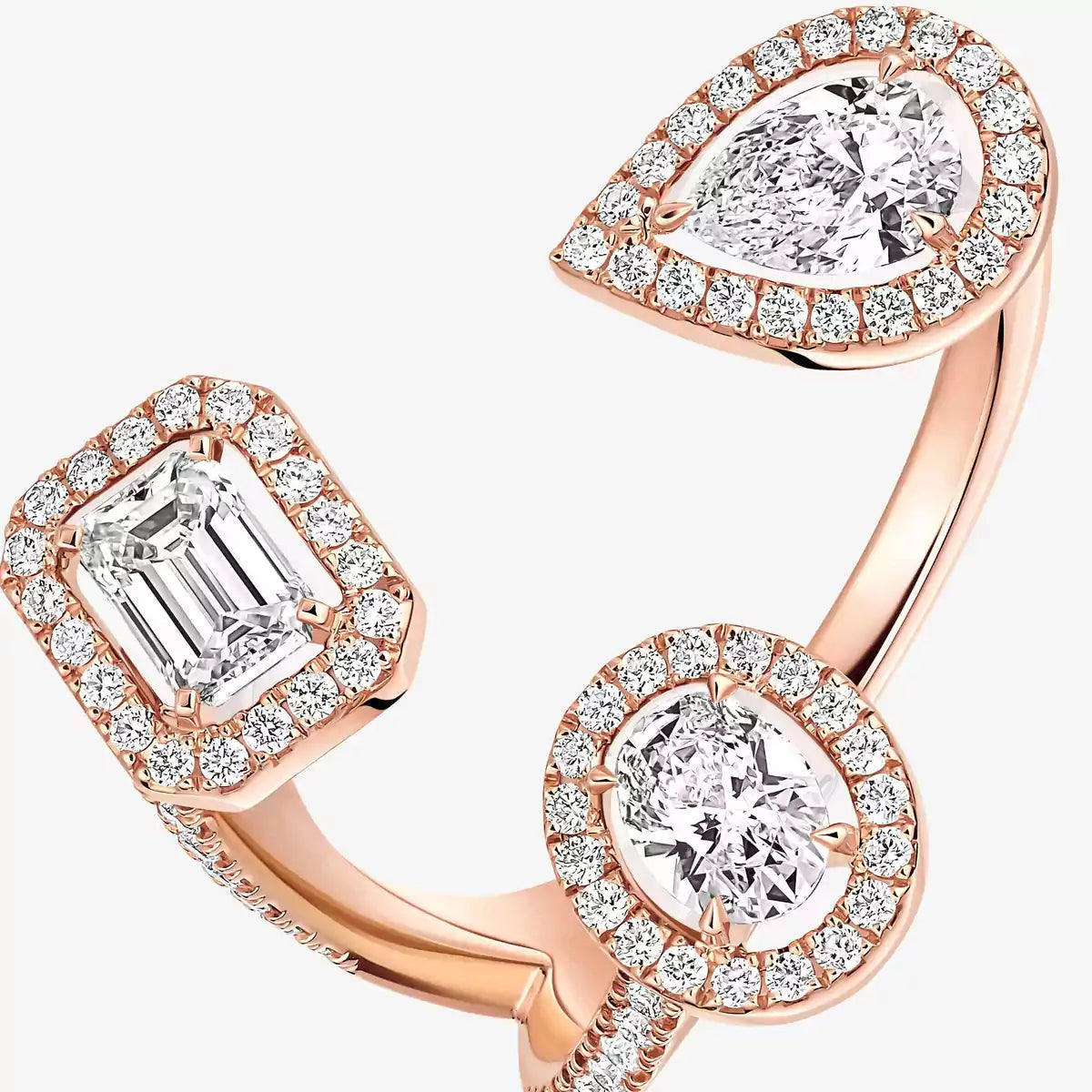 [[Amore] Diamond Ring 0,25ct My Twin Trilogy