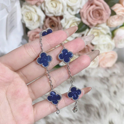 [Amore]LUCKY CLOVER 5-MOTIF BRACELET - PIETERSITE COLLECTION