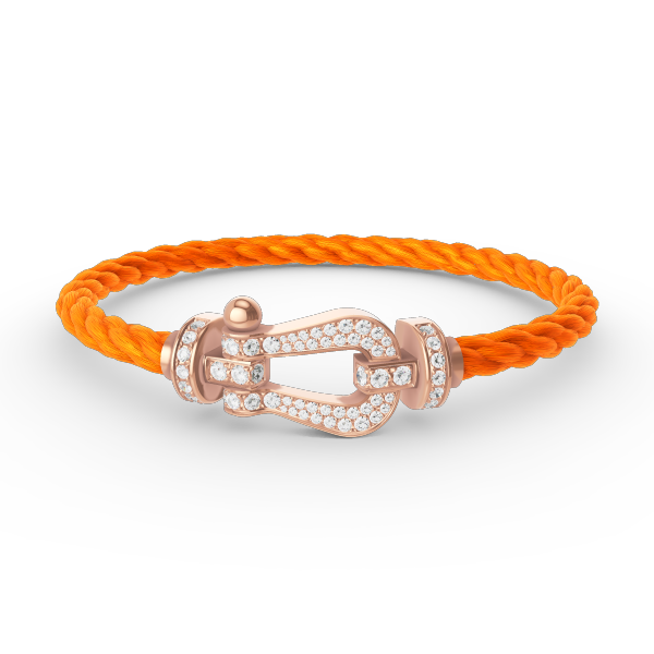 [Amore]FORCE LARGE HORSESHOE FULL DIAMOND BRACELET ROSE GOLD