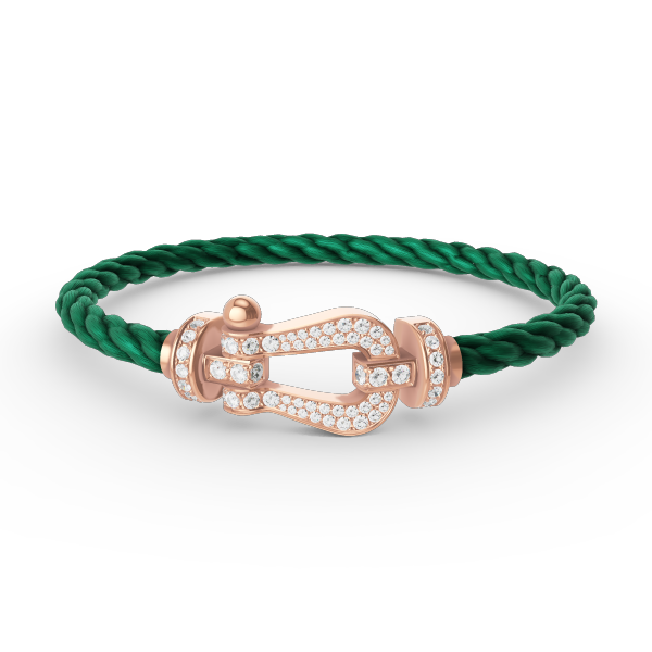 [Amore]FORCE LARGE HORSESHOE FULL DIAMOND BRACELET ROSE GOLD