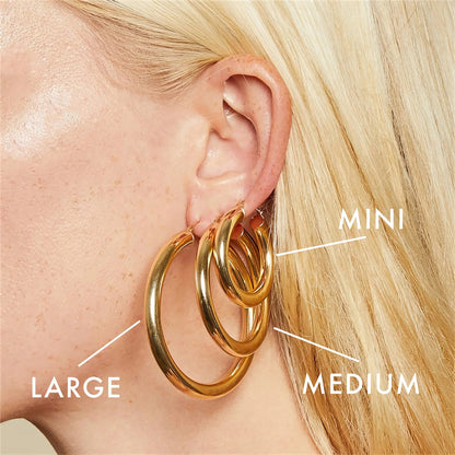 [Amore]Broad Round Hoops