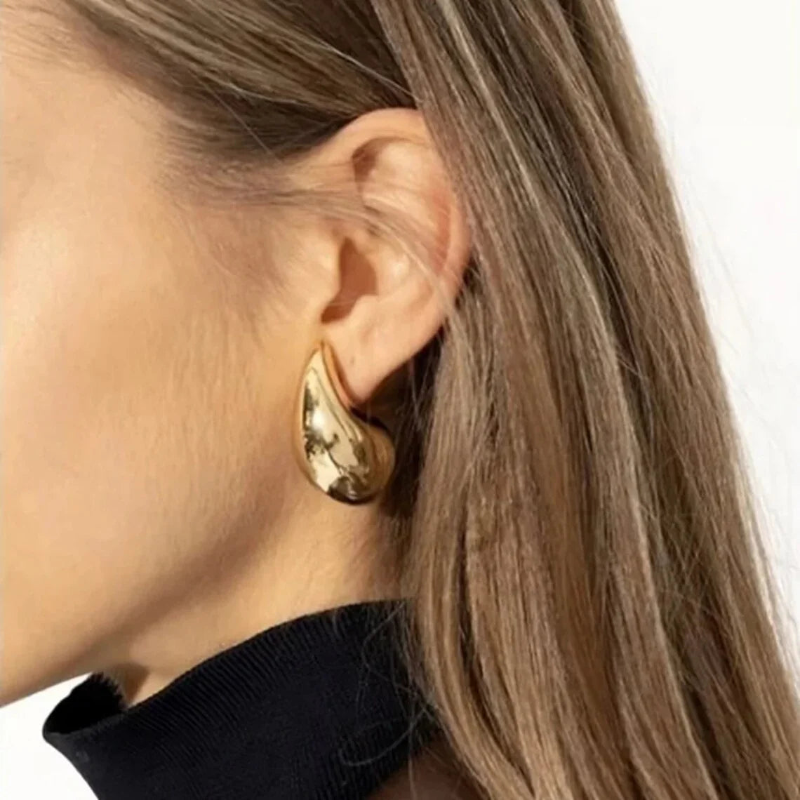 [Amore]Sandra Teardrop Gold Earrings
