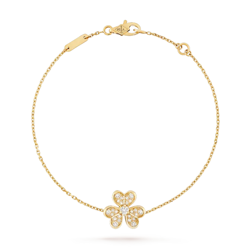 [Amore]FRIVOLE GOLD FLOWER DIAMOND BRACELET
