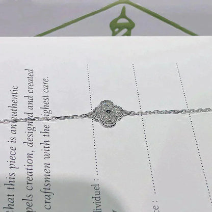 [Amore]CLOVER  SINGLE FLOWER BRACELET SILVER