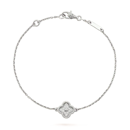 [Amore]CLOVER  SINGLE FLOWER BRACELET SILVER