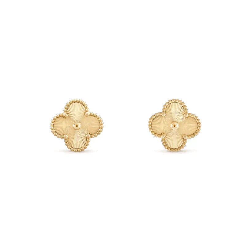 [Amore]CLOVER MEDIUM 1 MOTIFS LASER EARRINGS