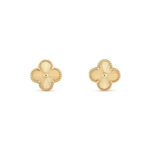 [Amore]CLOVER MEDIUM 1 MOTIFS LASER EARRINGS